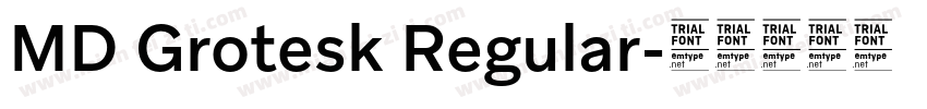 MD Grotesk Regular字体转换